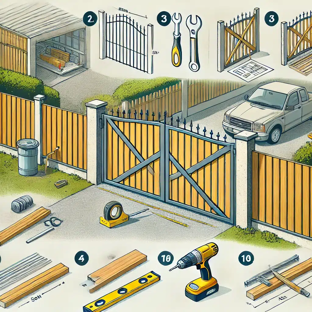 how to build a driveway gate